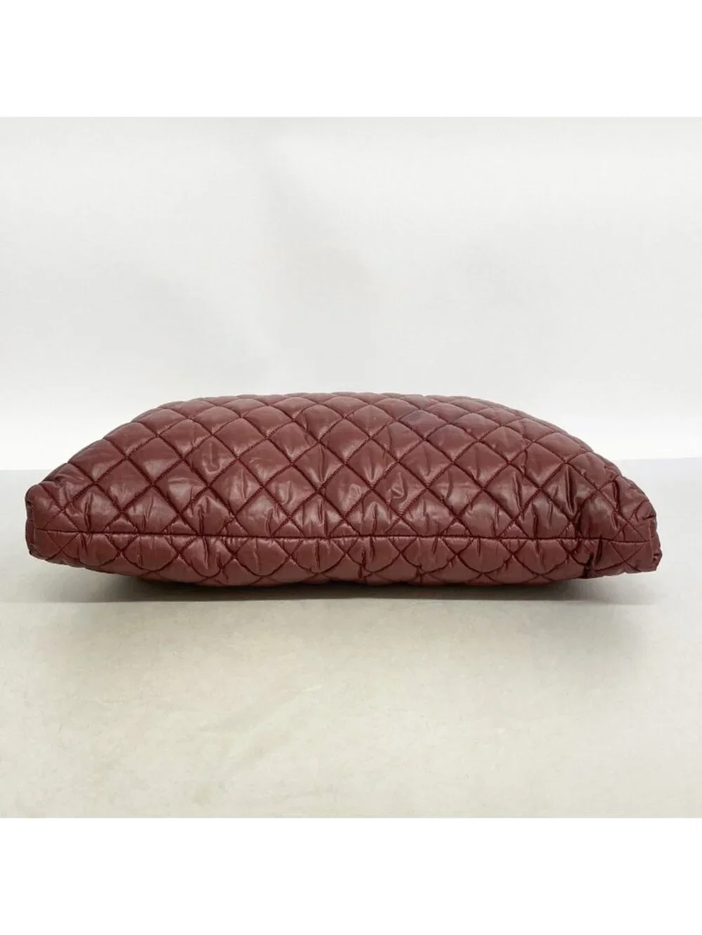 Chanel Tote Coco Cocoon Leather Nylon Red Black Gold
